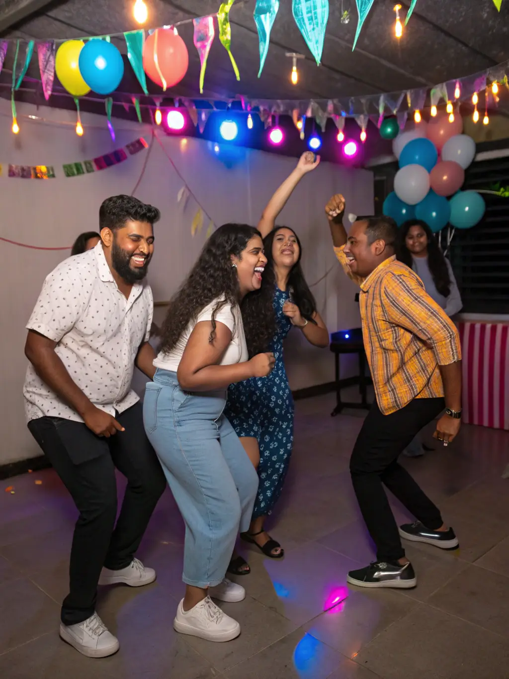 A diverse group of people enjoying a social dance event organized by Envie Danse, highlighting the association's role in fostering community and social connections through dance.